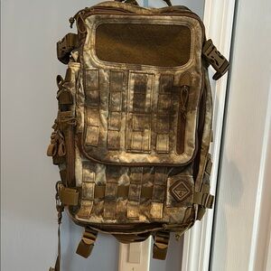 Brown Tactical Backpack with MOLLE System